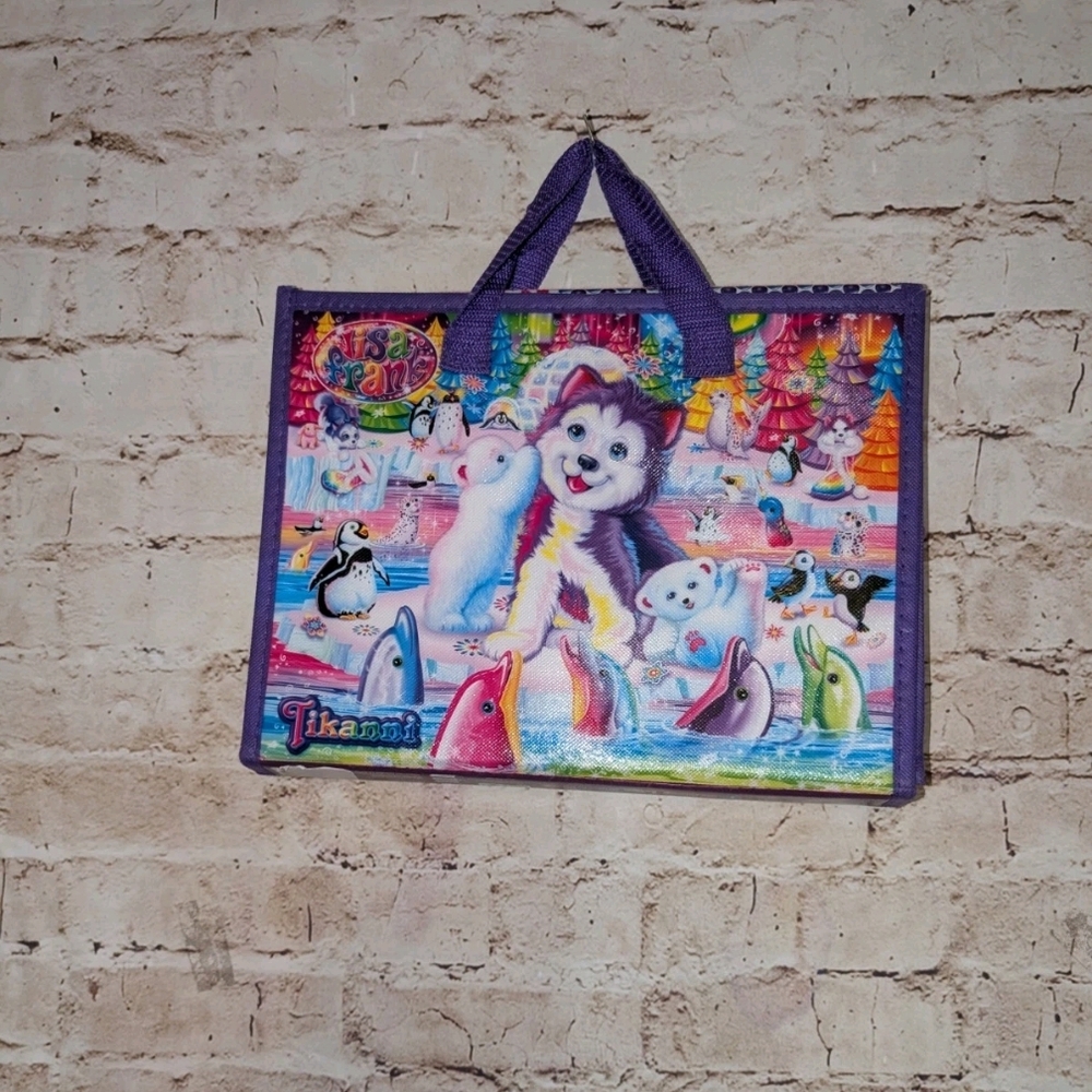 ~Lisa Frank Tikanni trifold portfolio carrying case.